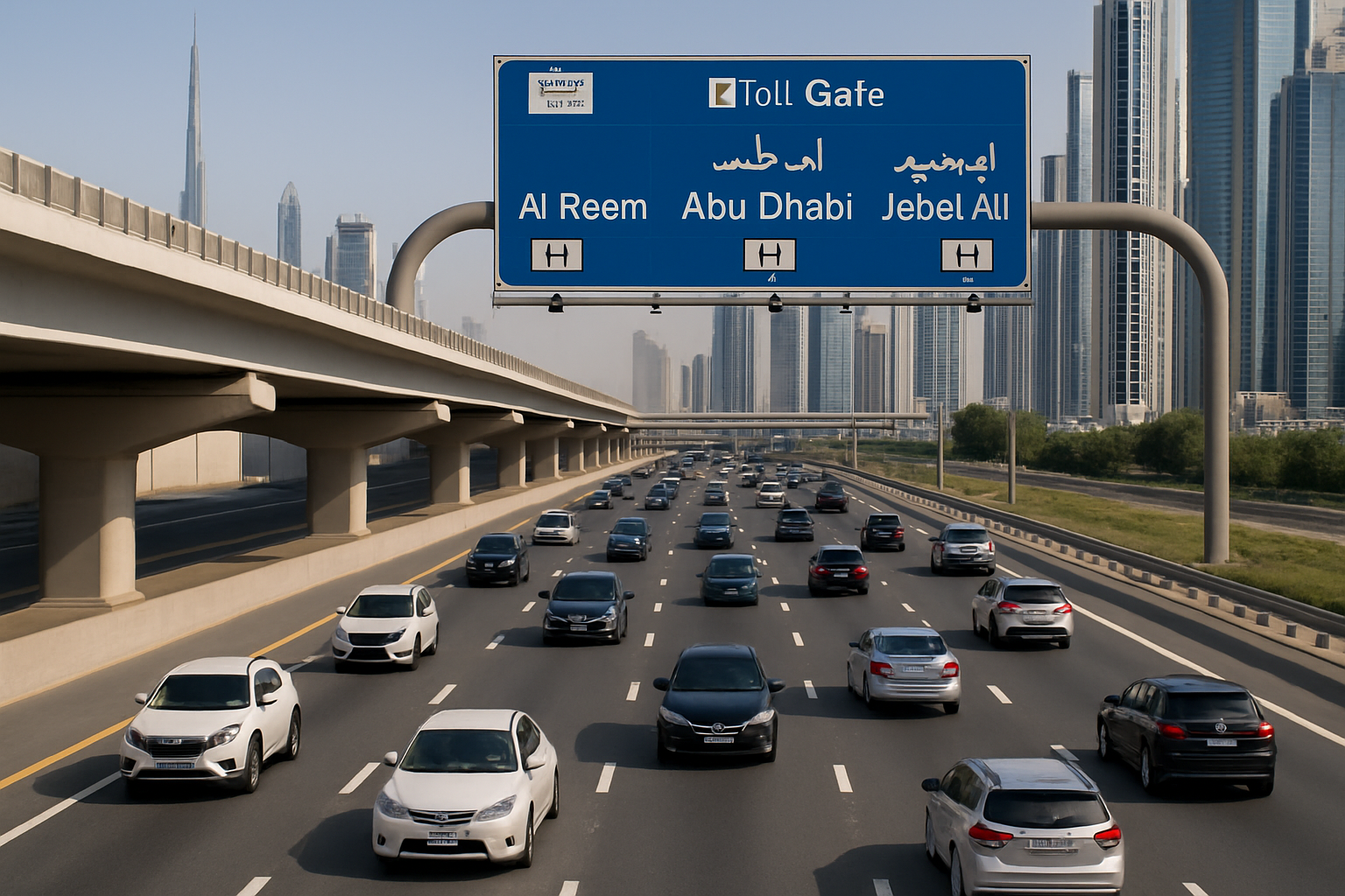 Efficient traffic flow on Dubai’s paid expressways